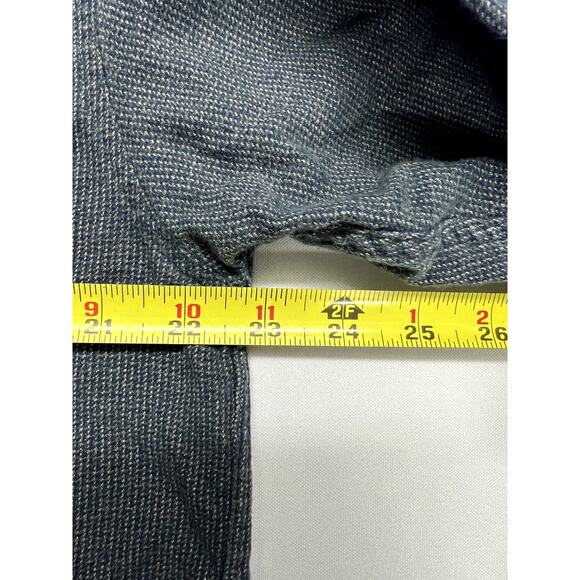 Vintage Eddie Bauer Men's Large Sonoma Heathers Button Down Shirt Gray Cotton - Picture 5 of 7